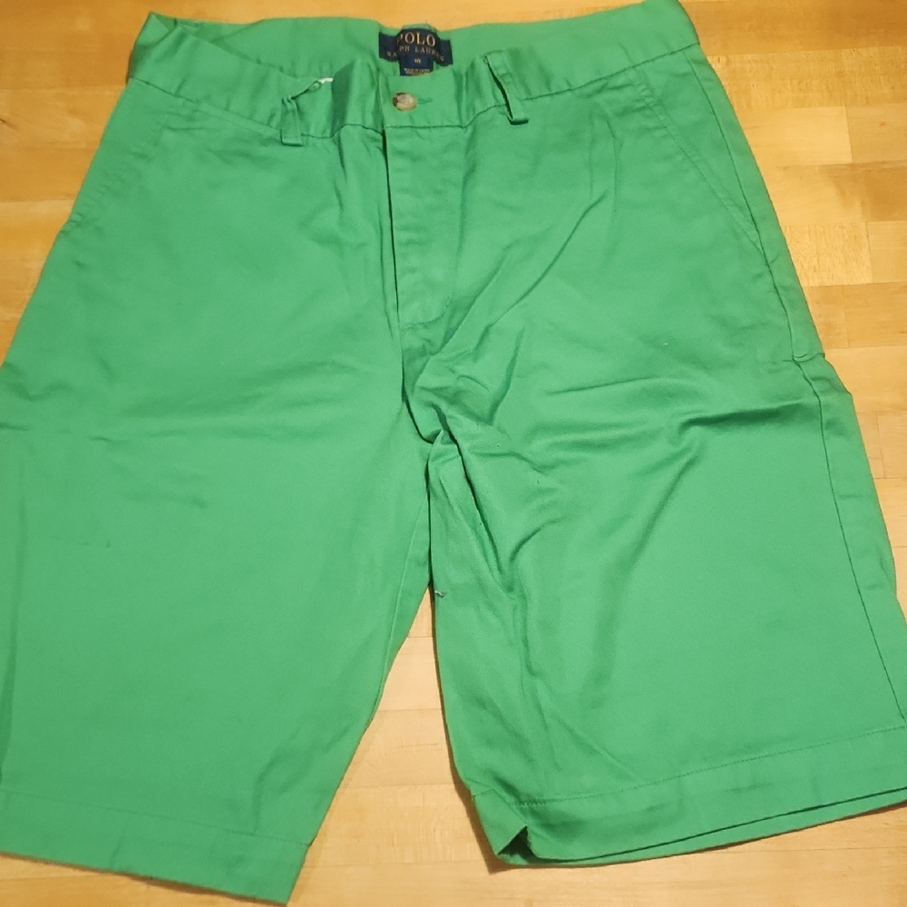 Polo by Ralph Lauren Green Flat Front Shorts